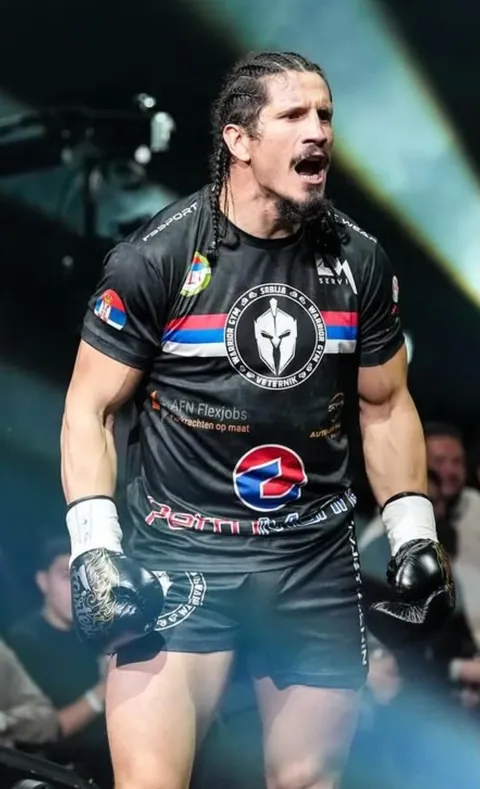 Miloš Cvjetićanin in his team shirt